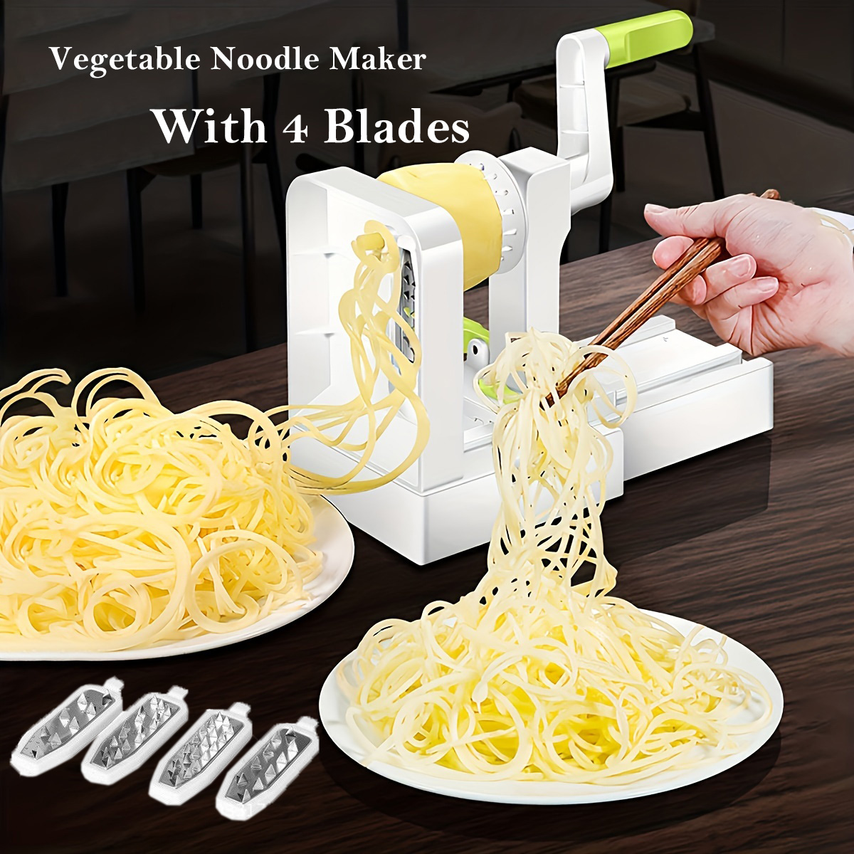 Spiralizer Vegetable Noodle - Vegetable Grater Spiral Slicer Whirlwind Vegetable