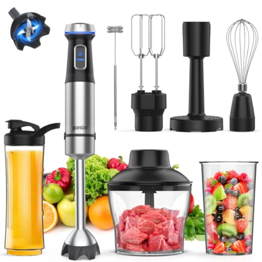 Immersion Blender Stick - Immersion Blender Handheld Corded 8 in