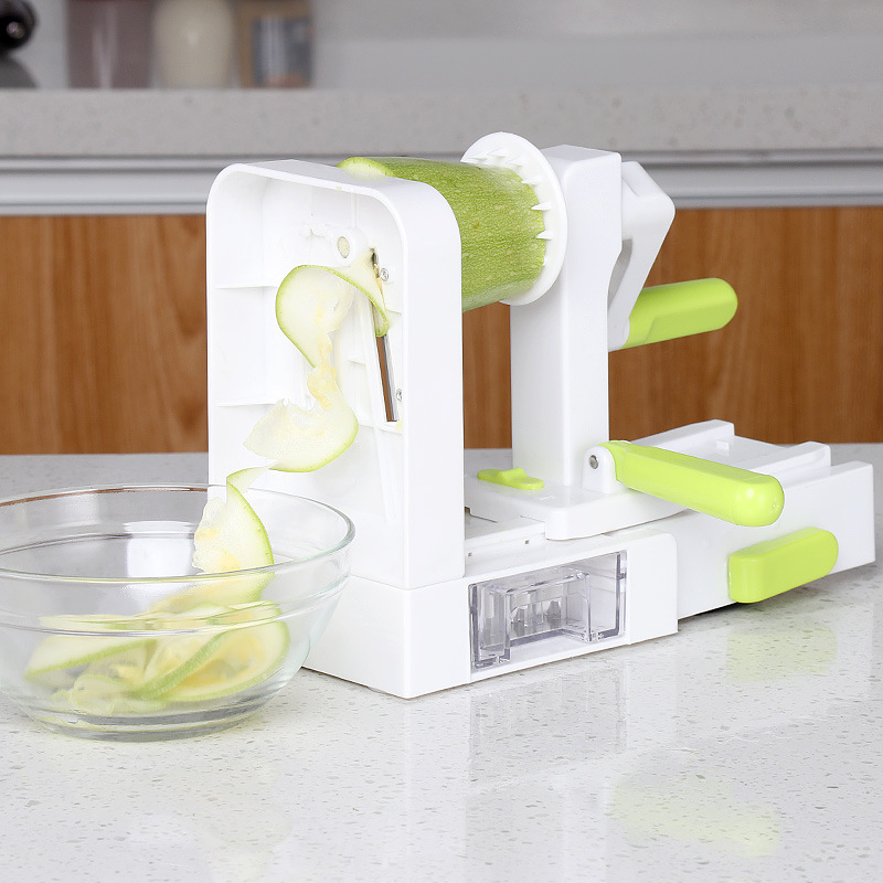 Spiralizer Vegetable Noodle - Folding Spiralizer Vegetable Slicer With 5