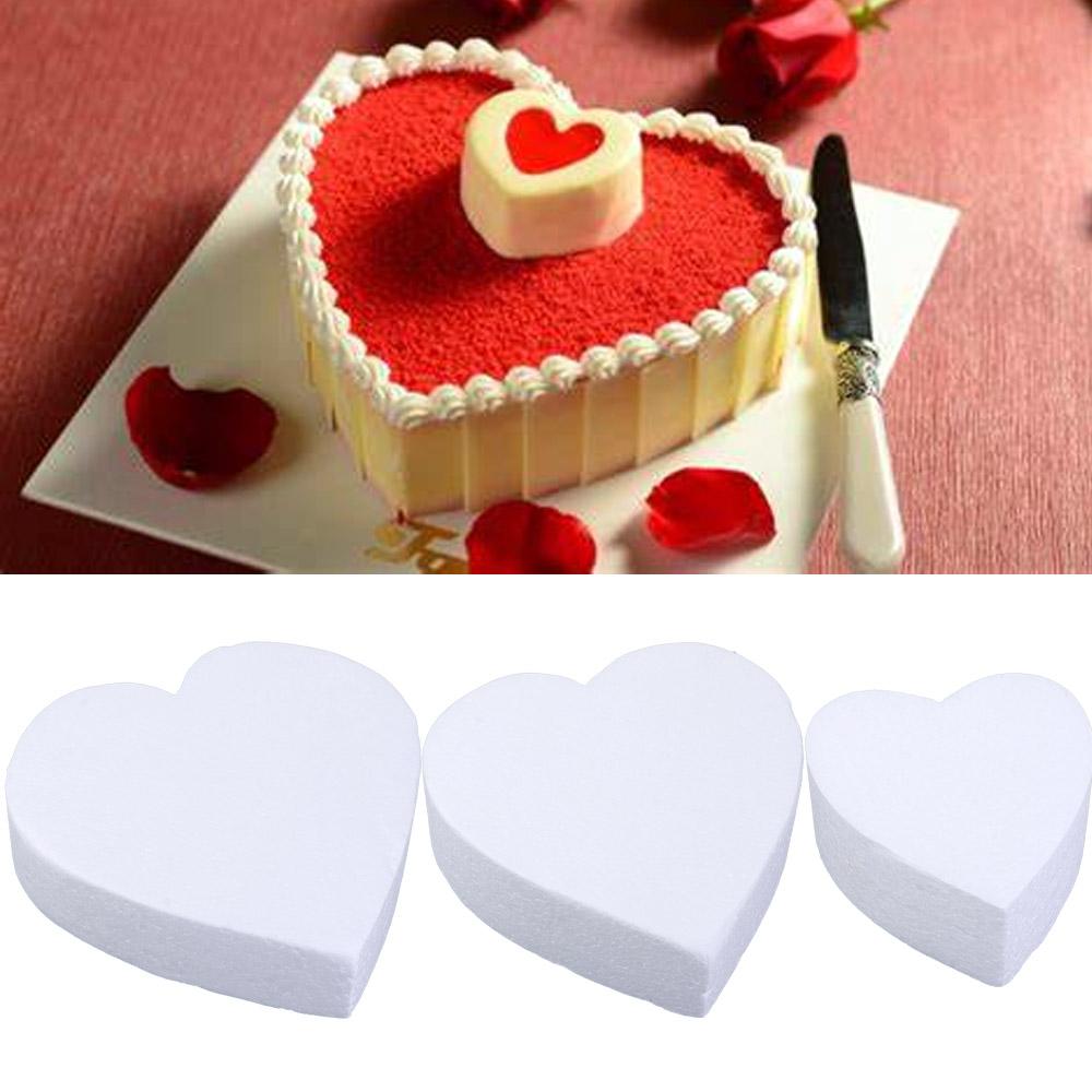 Kitchen Gadgets Under $10 - 4/6/8/10 Inch Heart Shaped Polystyrene Styrofoam