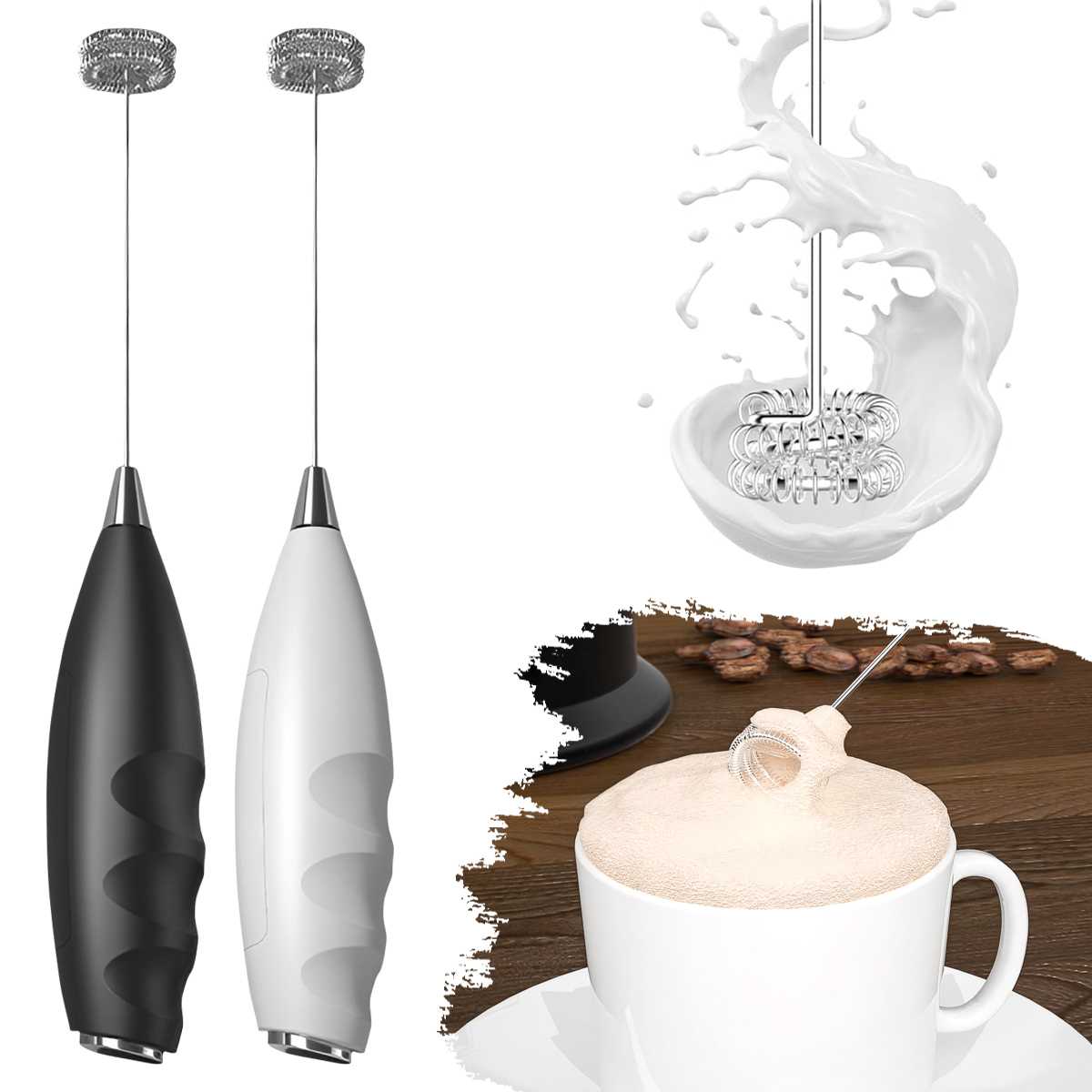 Kitchen Gadgets Products - Coffee Electric Milk Frother Electric Whisk
