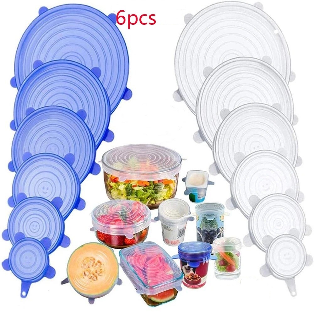 Kitchen Gadgets That Are Useful - 6PCS Useful Reusable Fresh-keeping Cover Kitchen