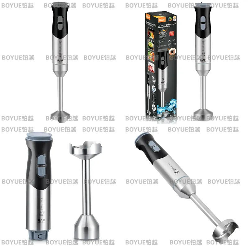 Immersion Blender Stick - Portable Handheld Electric Mixer Stainless Steel