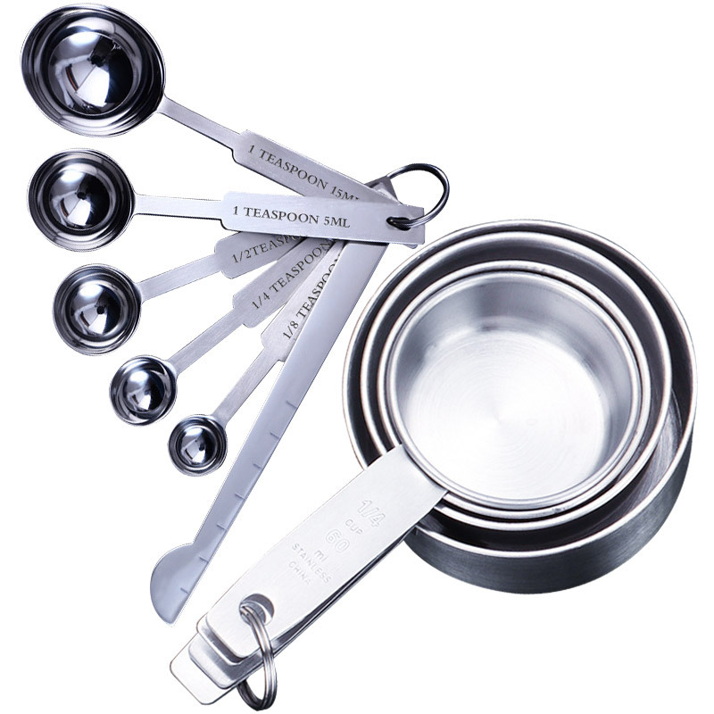 Kitchen Gadgets Under $10 - 8/10/11Pcs Stainless Steel Measuring Cups and