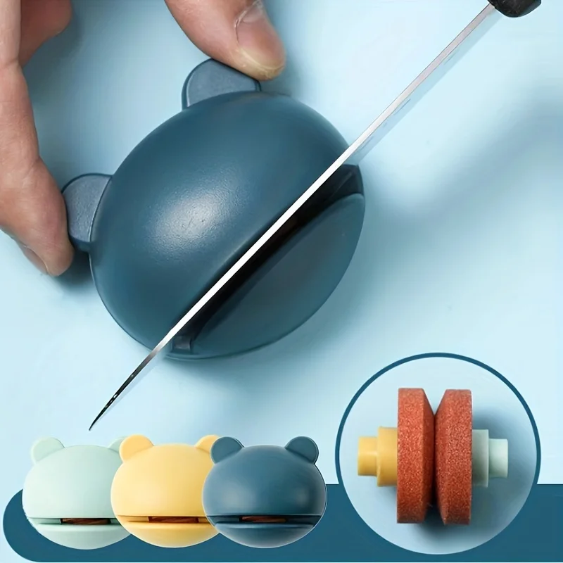 Kitchen Gadgets Useful - 1pc Mini Cartoon Frog Knife Sharpener