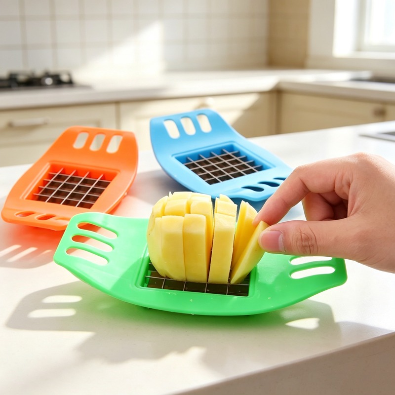 Kitchen Gadgets Useful - French Fries Maker Potato Cutter Vegetable