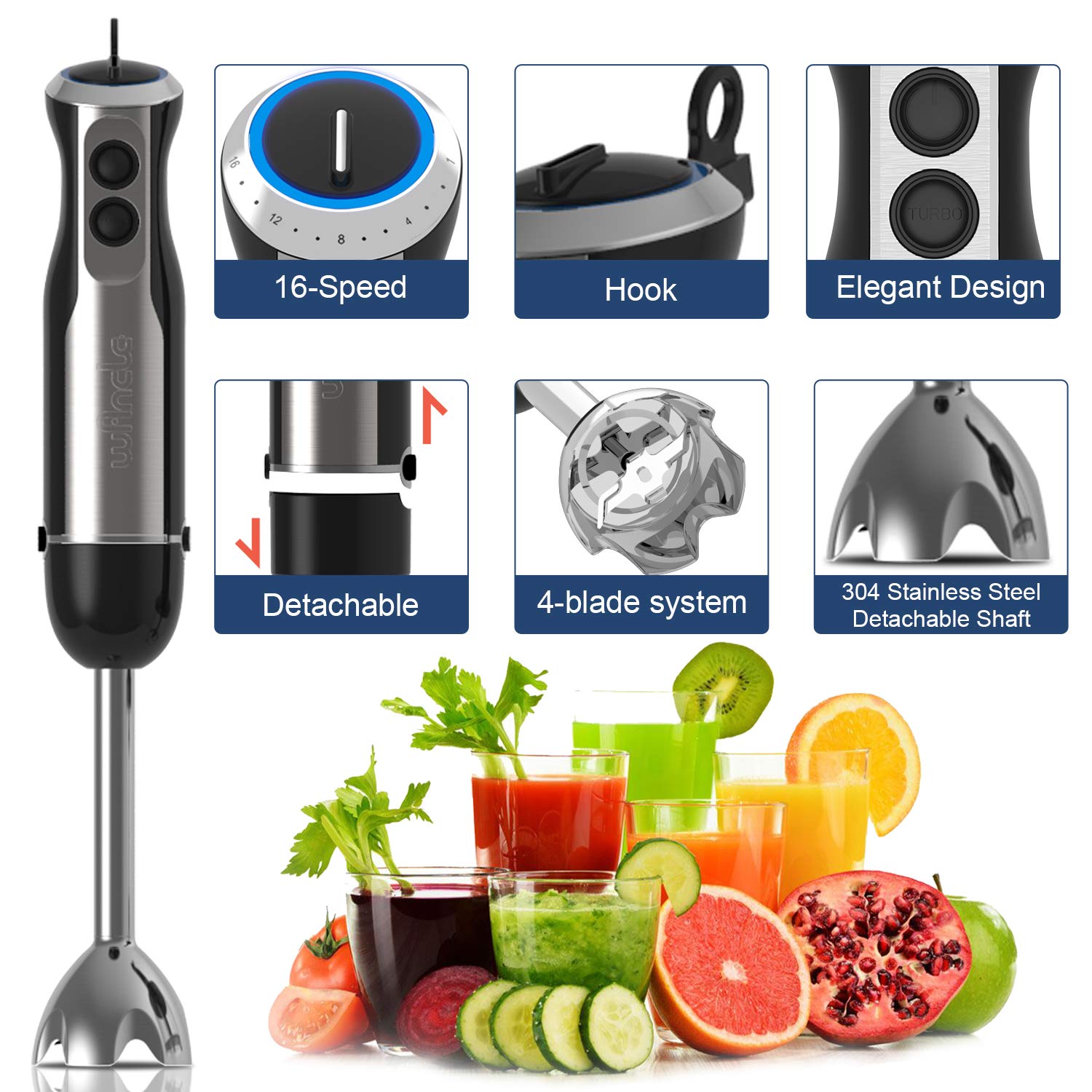 Wancle 1000W Immersion Hand Bl - огляд і ціна Immersion Blender Stick