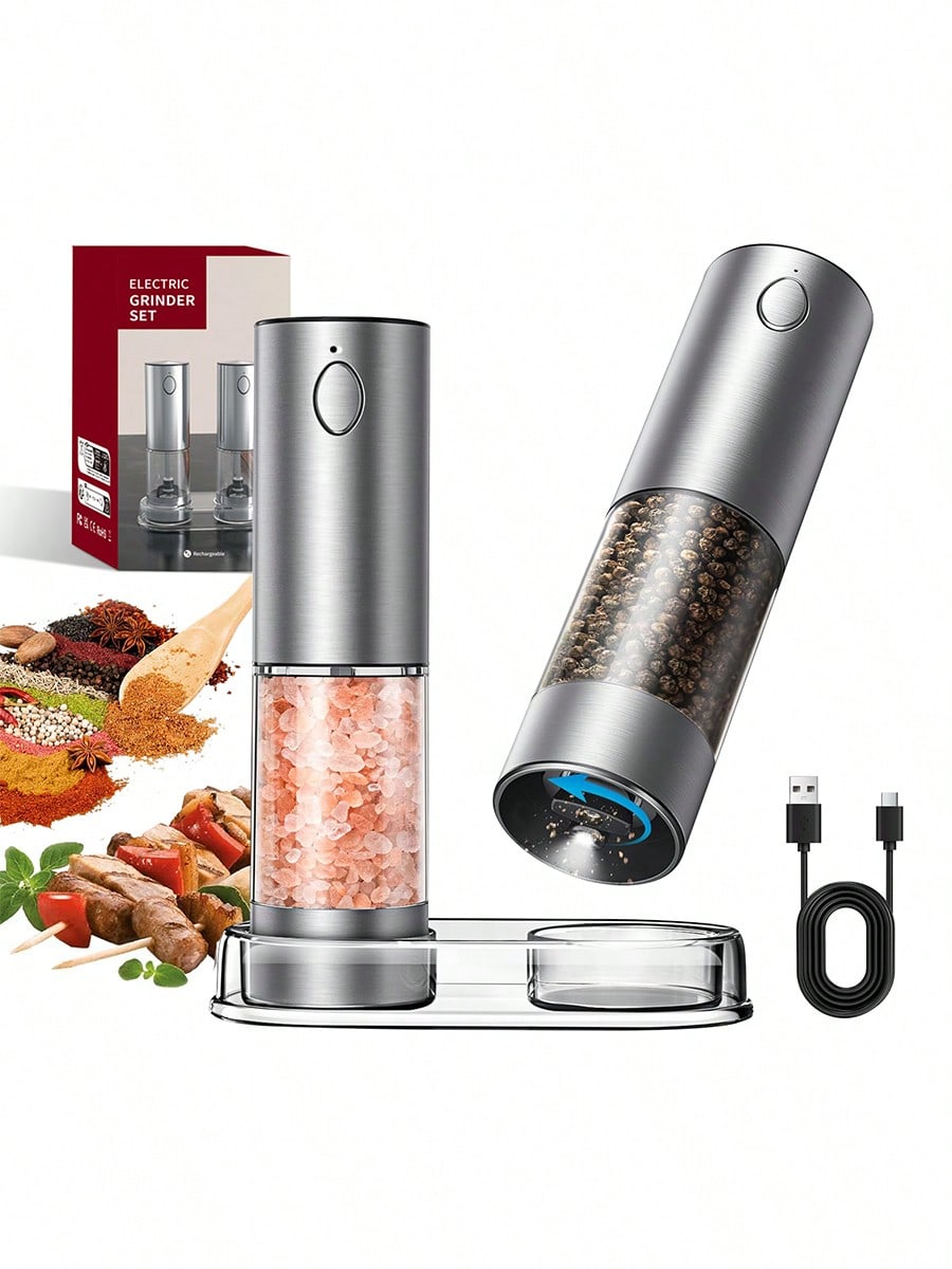 2-Piece Electric Salt Pepper G - огляд і ціна Kitchen Gadgets Ideas