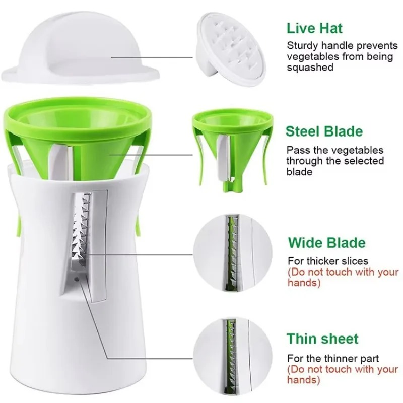 Multifunction 3 In 1 Spiralize - огляд і ціна Spiralizer Vegetable Noodle