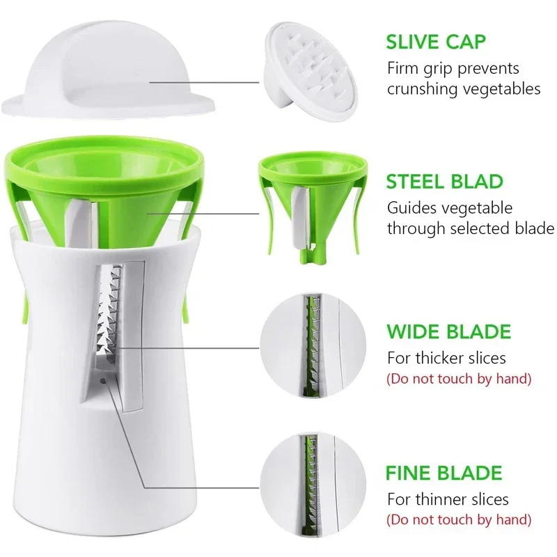 LMETJMA Heavy Duty Spiralizer  - огляд і ціна Spiralizer Vegetable Noodle