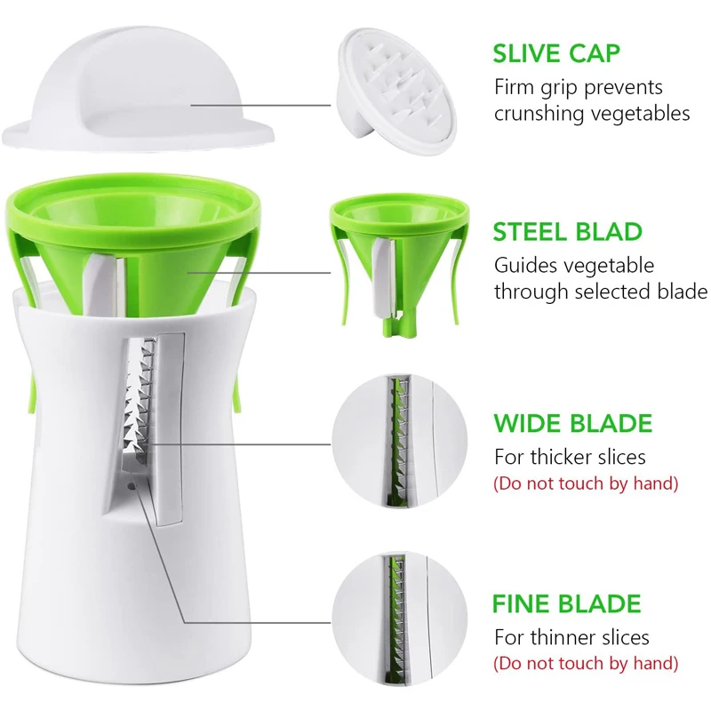 Heavy Duty Vegetable Spiralize - огляд і ціна Spiralizer Vegetable Noodle